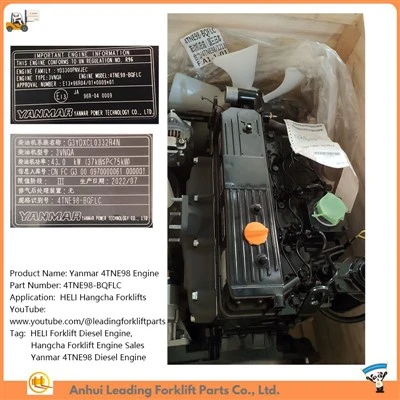 4TNE98|HELI forklift dvigateli yetkazib beruvchi|Yanmar Forklift Dizel Dvigatel|Forkliftning asosiy qismlari