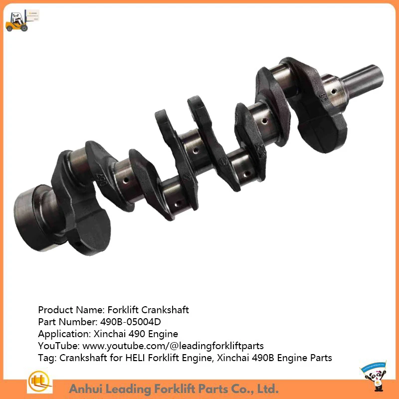 HELI forklift dvigatelining qismlari|Xinchai 490 Dvigatel qismlari|Forklift krank mili|490B-05004D